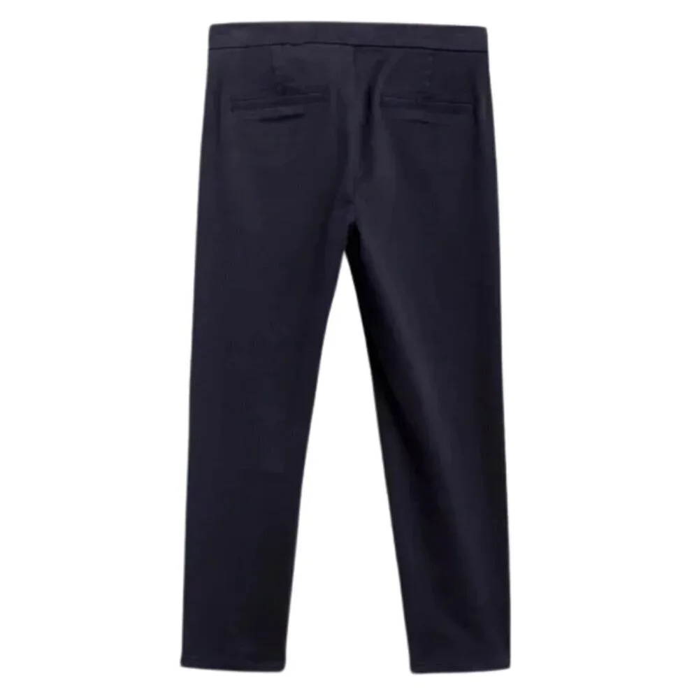 NWT Lila Ryan Navy The Jase Slim Straight Pedal Pusher Capri Pants